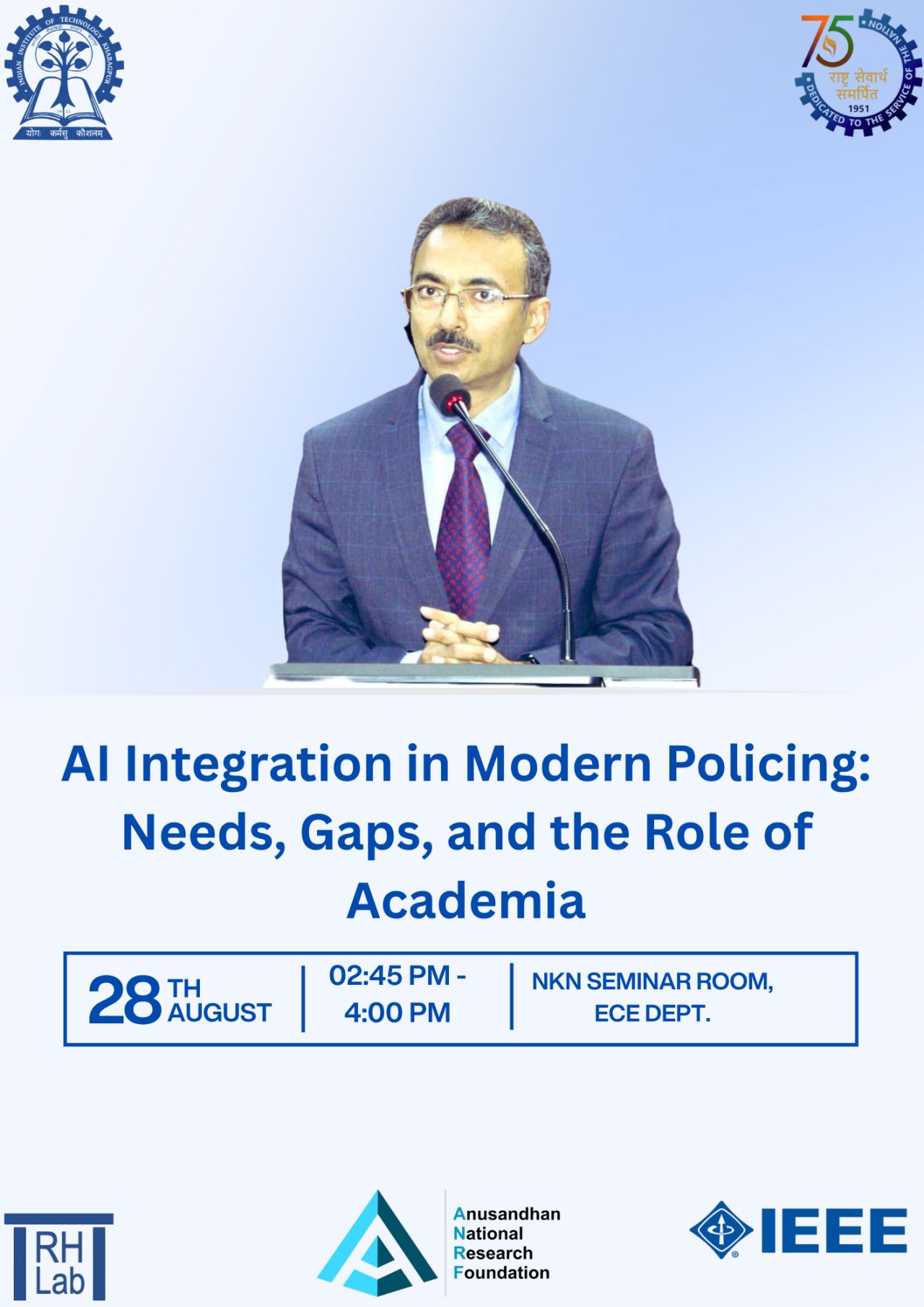 Talk Poster - AI Integration in Modern Policing: Needs, Gaps, and the Role of Academia