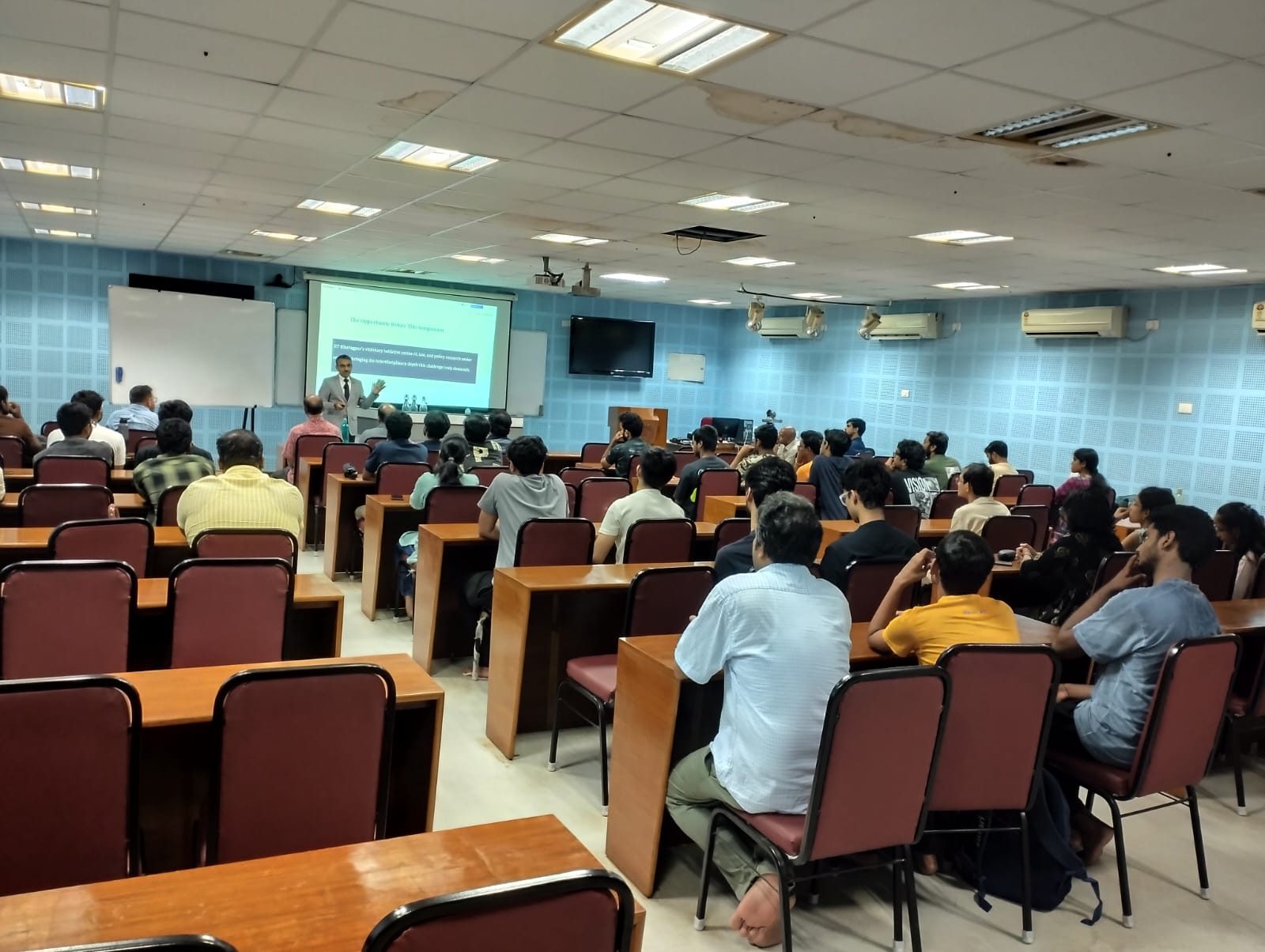 Audience at the talk &bull; Shri Anil Kishore Yadav, IPS, NKN Seminar Room, ECE, IIT Kharagpur, 28 Aug 2026